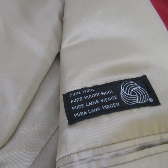 Carlo Mandrone Red 100% Wool 3 Button Blazer - Picture 9 of 16